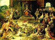 Huldrych Zwingli allegorinover tillfallet oil painting